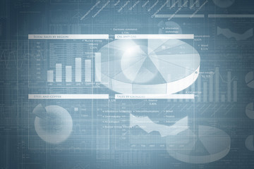 Digital graph background