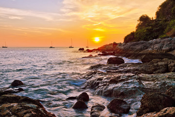 Obraz premium Tropical sunset.