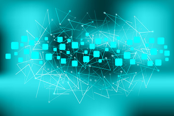 Triangle with square background