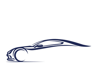 Yarış otomobili silueti