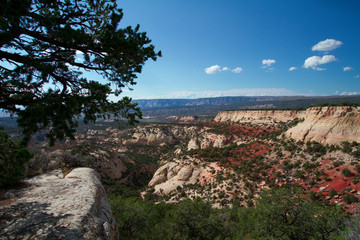 Fototapeta na wymiar Dramatic long views at Dinosaur National Monument in Utah and Colorado