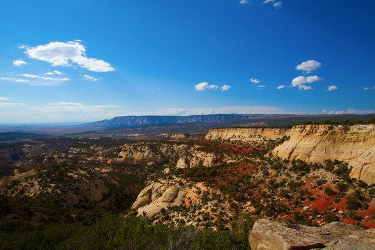 Dramatic long views at Dinosaur National Monument in Utah and Colorado