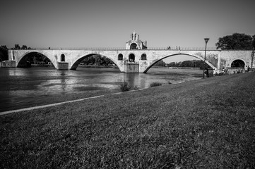 Saint-Benezet's bridge in Avignon, France
