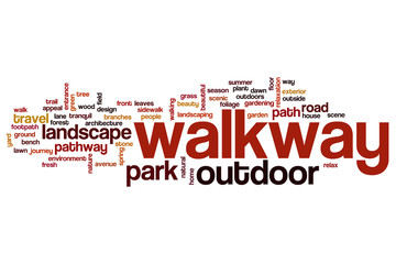 Walkway word cloud concept