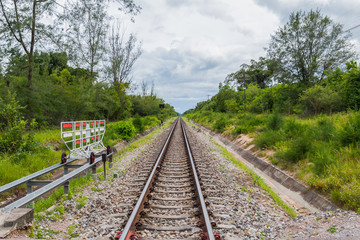Obraz premium Train rail in Thailand for background use 