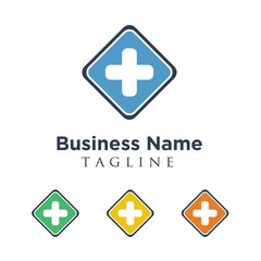 Obraz premium medical logo icon vector