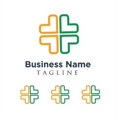 Obraz premium medical logo icon vector