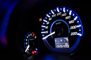 Dashboard. Speedometer
