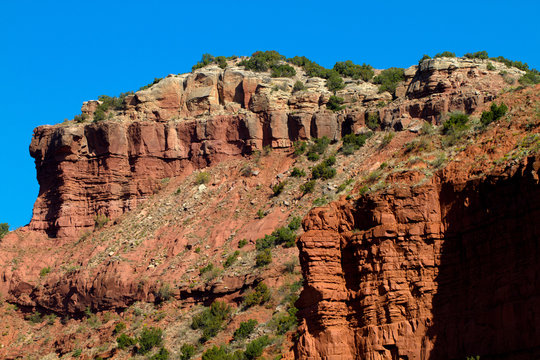 Dramatic geological formations at Caprock Canyons State Park in Texas