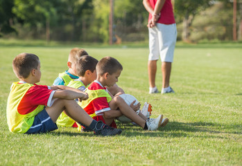 Fototapeta premium Kids soccer