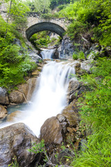 waterfall near Sambuco, Piedmont, Italy