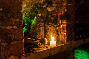 wine archive of wine cellar in Velka Trna, Tokaj wine region, Sl