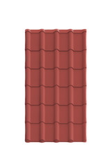 Roof tile isolated on the white