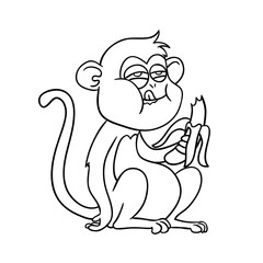 monkey eating a banana
