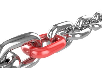 render stainless steel chain