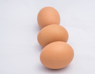 eggs isolated on white background