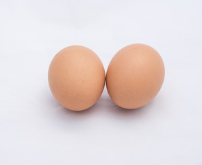 eggs isolated on white background