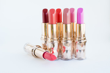 pink and colourful lipsticks