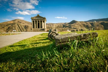 Keuken foto achterwand Tempel Garni temple, Autumn, Armenia