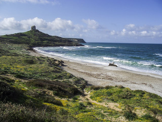 SARDINIA, ITALY - april, 2013: Mediterranean Sea