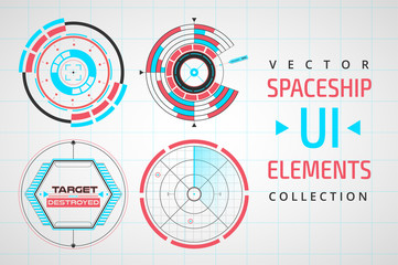 UI infographic interface web elements