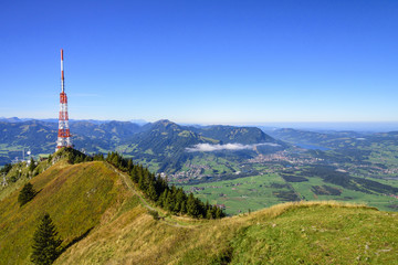 Blick vom Grünten auf Immenstadt und den Alpsee