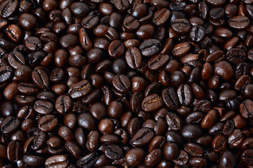 roasted coffee beans background