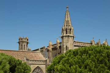 Fototapeta na wymiar the 6th century Gothic church of St. Nazaire in Carcassonne, France