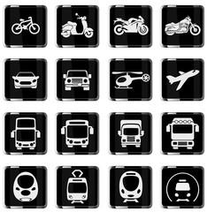 Transport mode icons