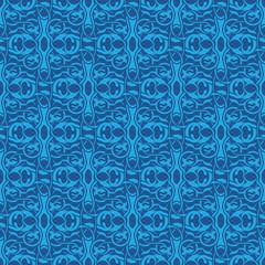 Obraz premium Blue seamless pattern