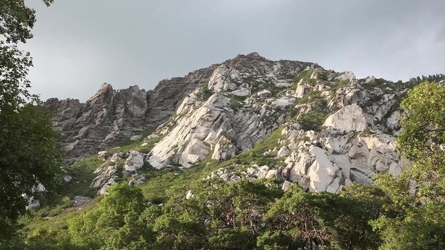 Wide Shot of Granite Rocks