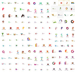 Fototapeta premium Mega set of letter logos