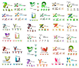 Mega set of letter logos