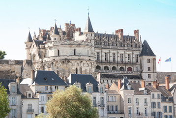 Fototapeta na wymiar Le château renaissance d'Amboise, Indre et Loire, Pays de Loire, france