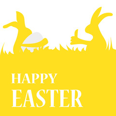 Flat Easter holiday modern style design vector celebration decor