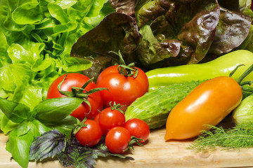 Fresh tasty vegetables for cooking