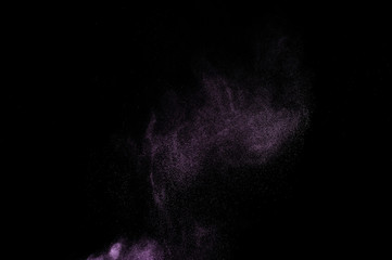 Abstract purple  paint Holi.