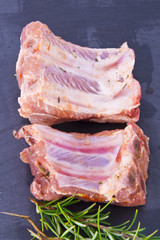 raw pork rib