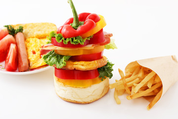 ハンバーガーセット