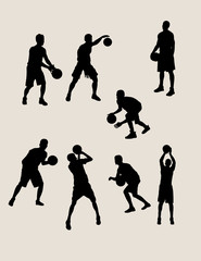Basketball Silhouettes, art vector design