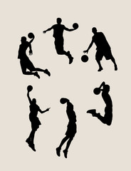 Basketball Silhouettes, art vector design