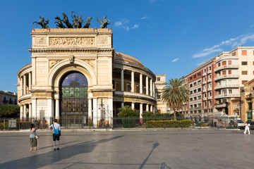 Fototapeta premium PALERMO (Italy) - Politeama Theatre