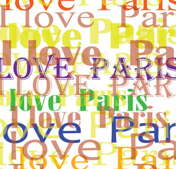I love Paris abstract background