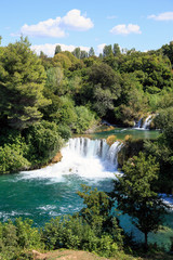 Fototapeta na wymiar Wasserfall, Krka Nationalpark, Kroatien