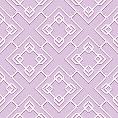 Vector Abstract Seamless Geometric Islamic Wallpaper. 