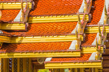 Roof of traditional Thailand building.