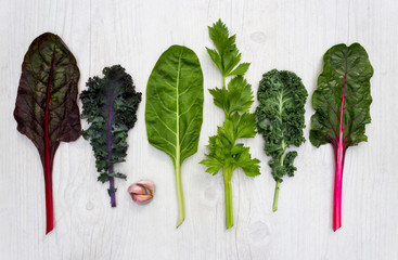 Spectrum of healthy green vegetable