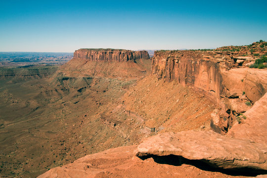 Long views at Canyonlands National Park near Moab, Utah