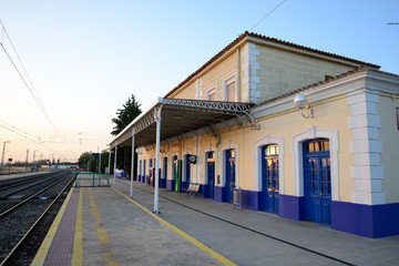 Train station in the town of Almagro, Spain.