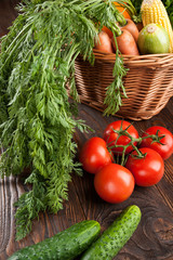 Fresh raw vegetables